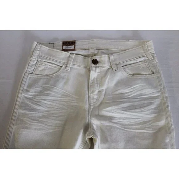 MADEWELL SKARGORN THORN SLIM SLOUCH JEANS IVORY BITE SIZE 27 NWT A7295 - Picture 2 of 4